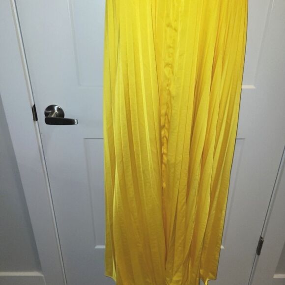 ANTHROPOLOGIE Hutch Halted Pleated Maxi Dress 1X NWT Pockets - Picture 11 of 16
